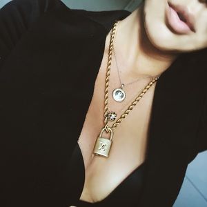 LV Lock Necklace Vintage